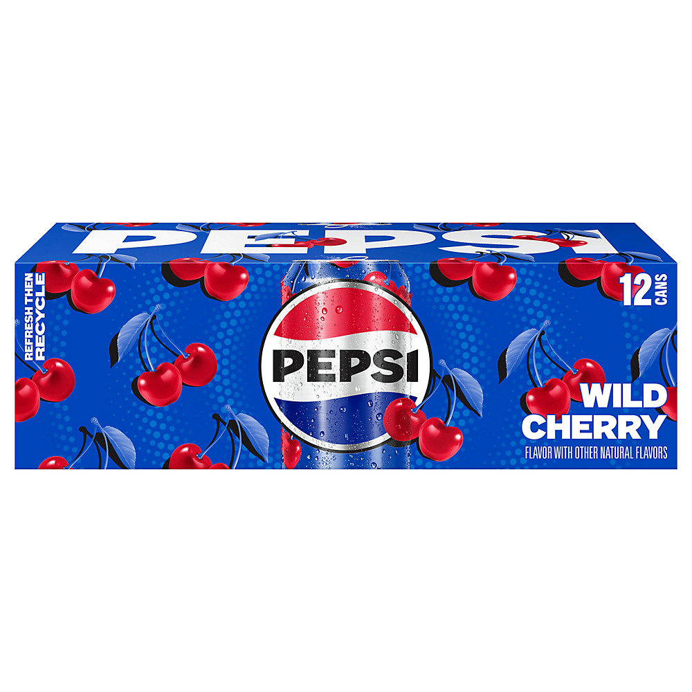Calories in Pepsi Wild Cherry Cola 12 oz Cans, 12 pk