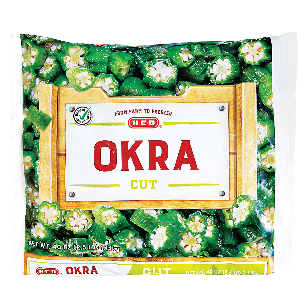 Calories in H-E-B Select Ingredients Cut Okra, 40 oz