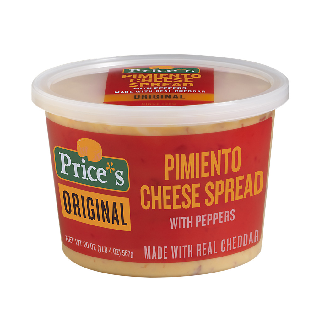 Calories in Price's Pimiento Cheese Spread, Original, 20 oz