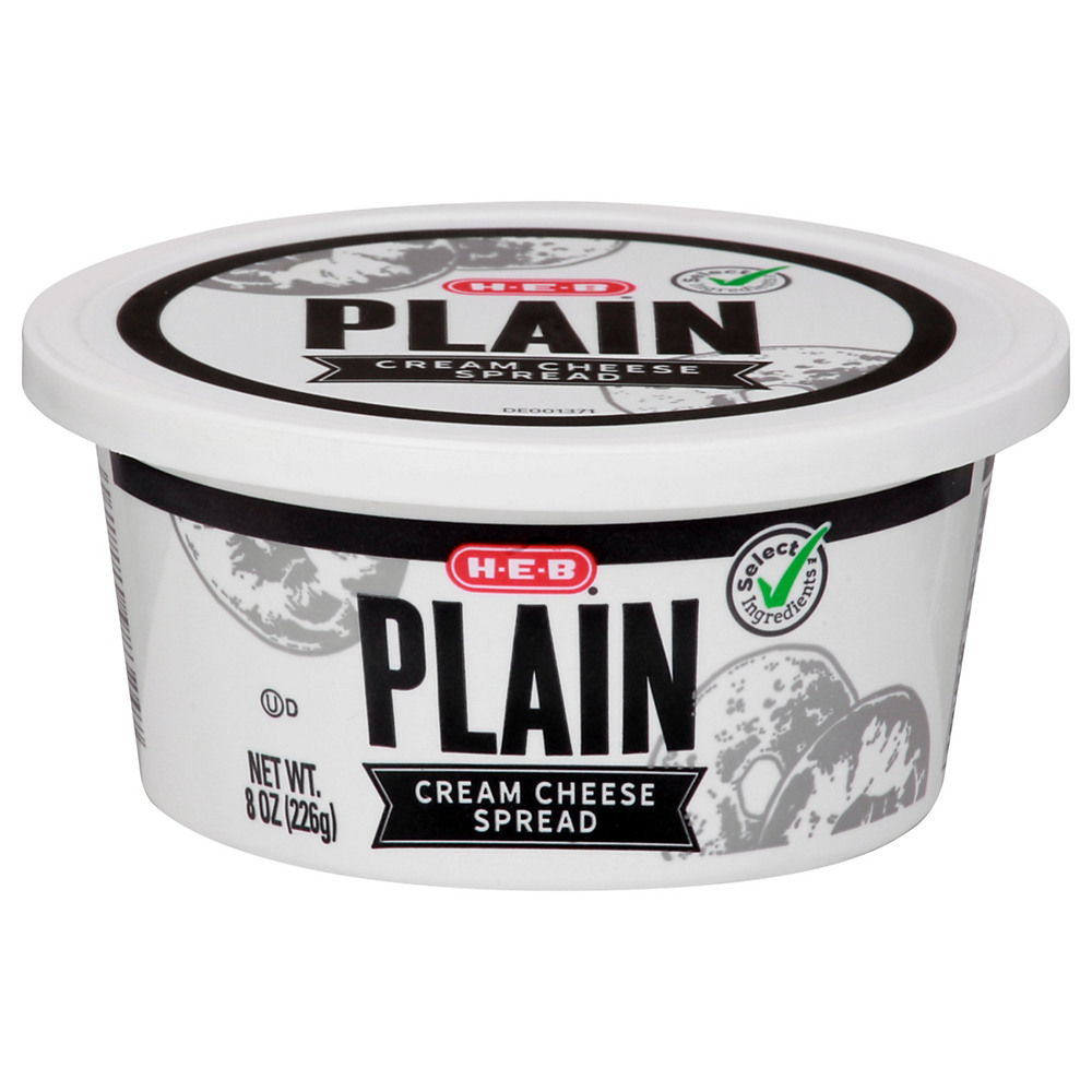 Calories in H-E-B Select Ingredients Plain Cream Cheese Spread, 8 oz