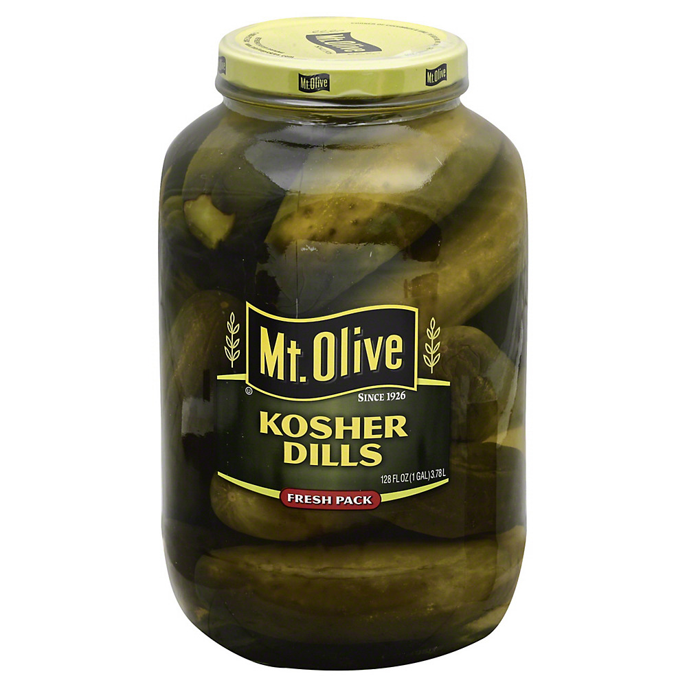 Calories in Mt. Olive Kosher Dills, 128 oz