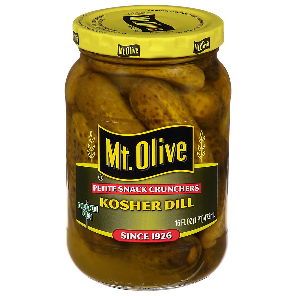 Calories in Mt. Olive Petite Kosher Dill  Snack Crunchers, 16 oz