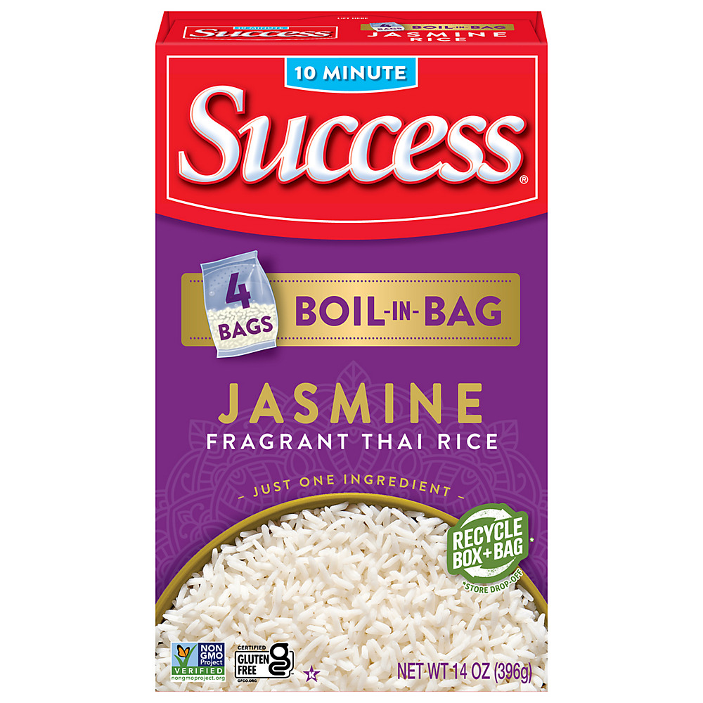 Calories in Success Boil-in-Bag Jasmine Rice, 4 ct