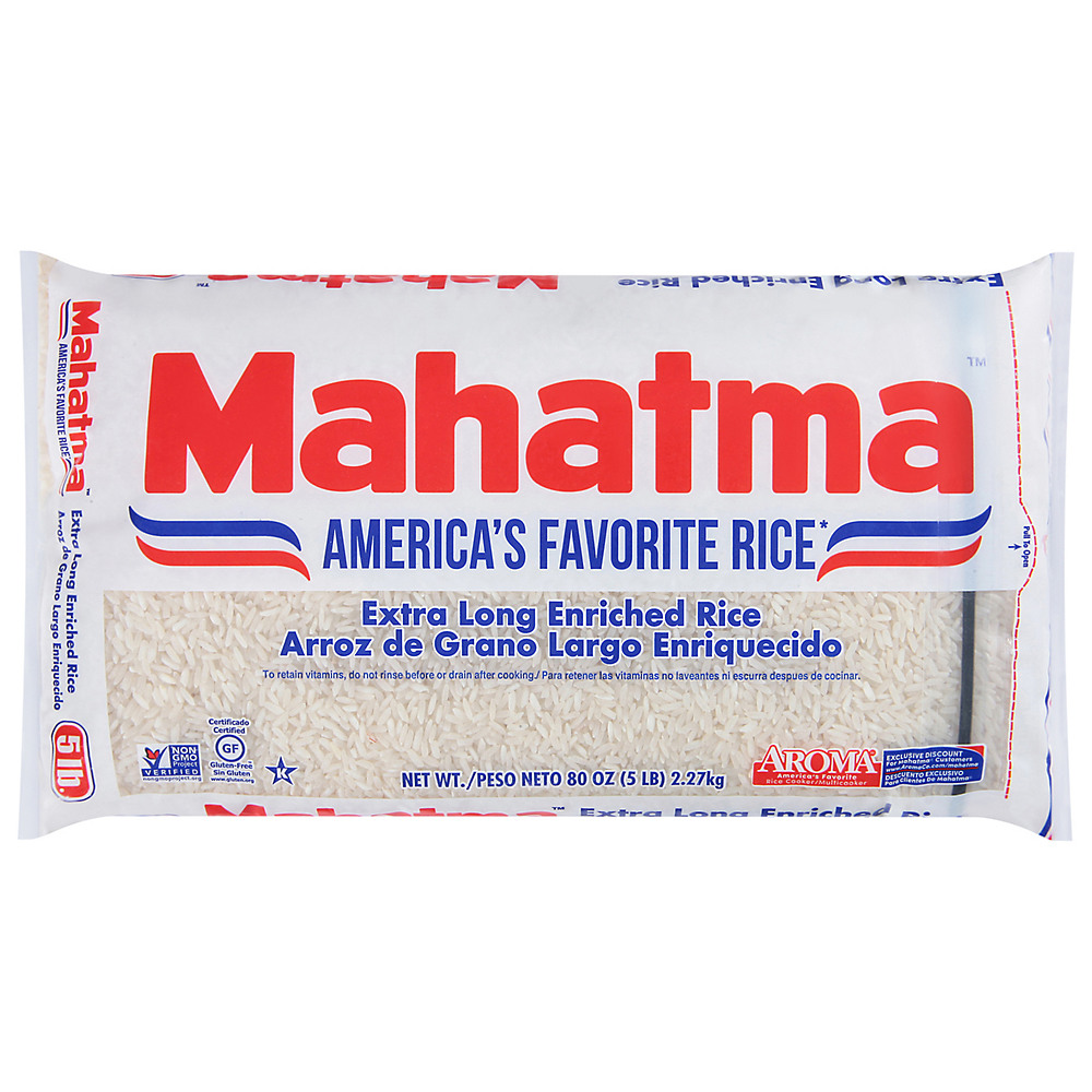 Calories in Mahatma Extra Long Grain White Rice, 5 lb