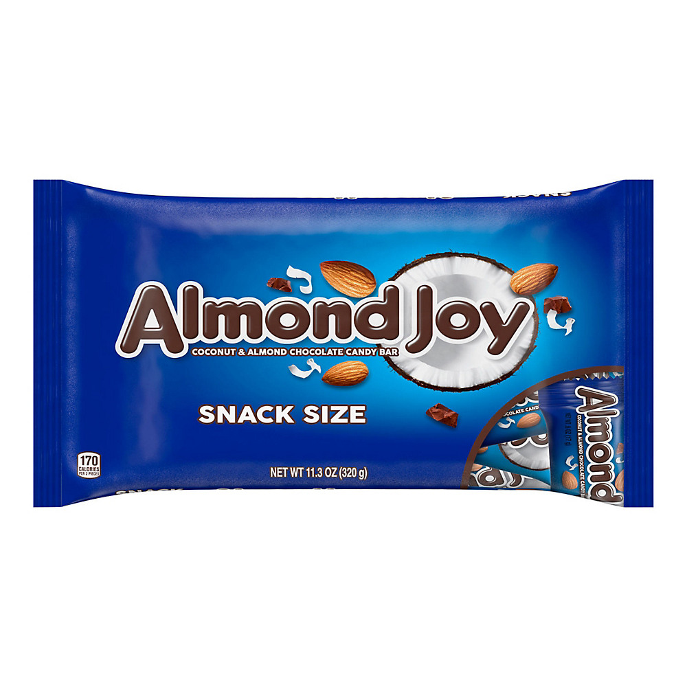 Calories in Almond Joy Coconut & Almond Chocolate Snack Size Candy Bars, 11.3 oz