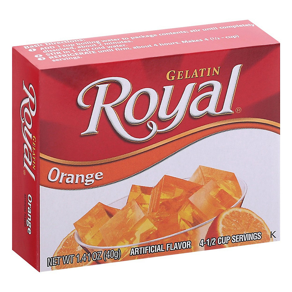 Calories in Royal Orange Gelatin Mix, 1.4 oz