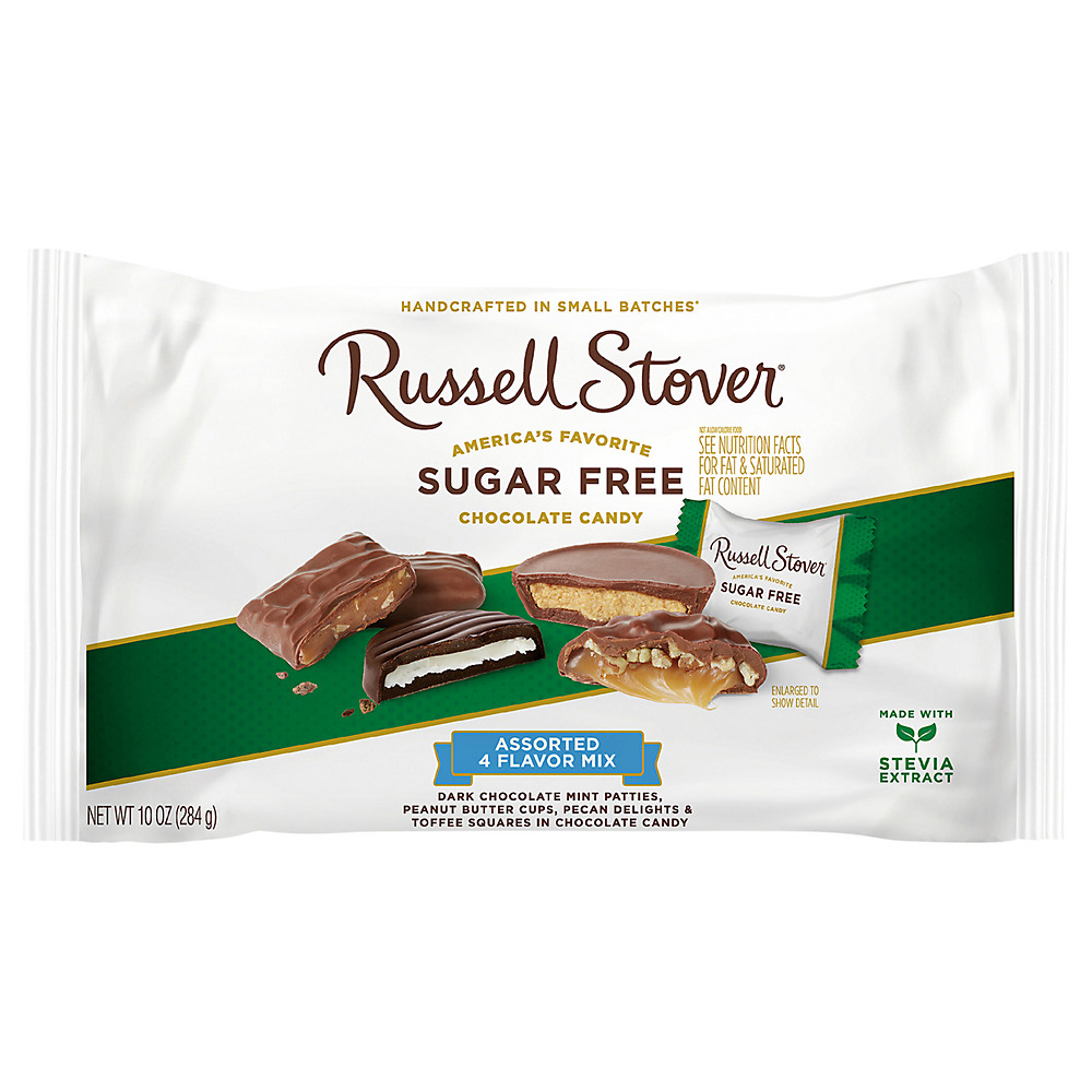 Calories in Russell Stover Sugar Free Assorted 4 Flavor Mix Candy, 10 oz