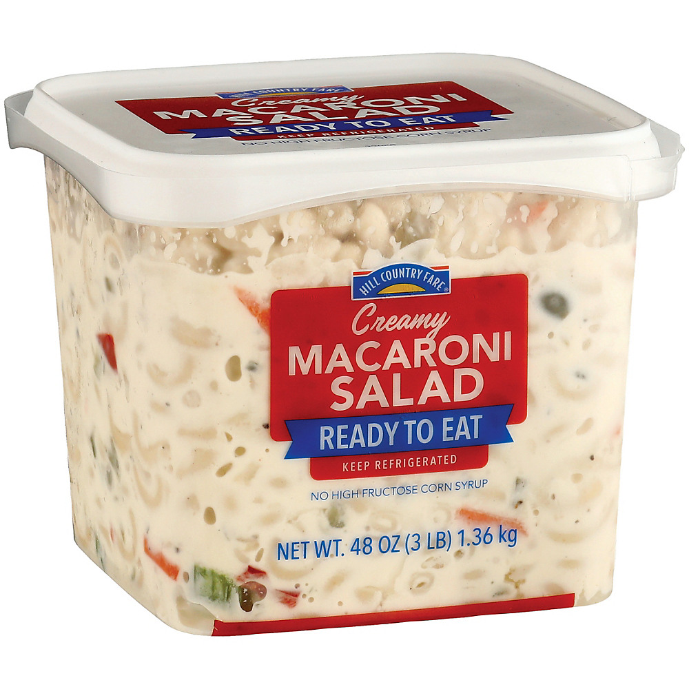 Calories in Hill Country Fare Creamy Macaroni Salad, 3 lb