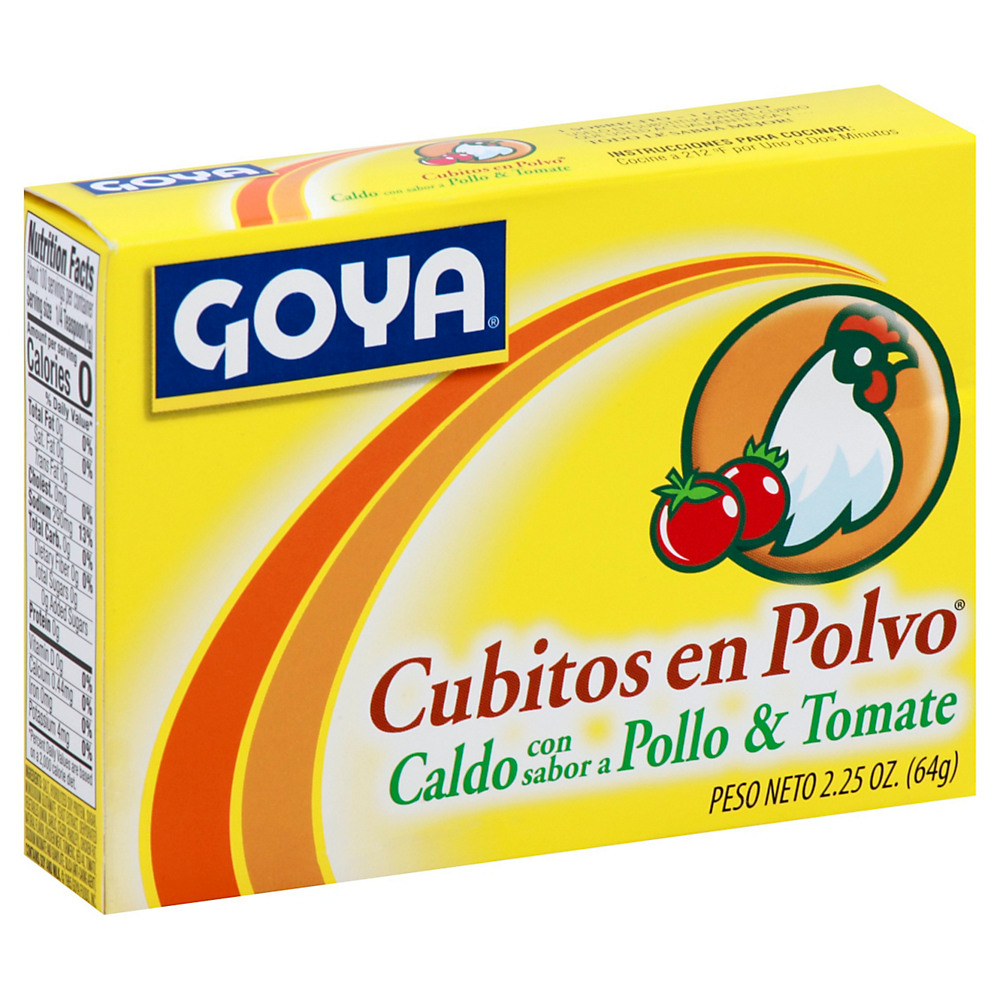 Calories in Goya Powdered Chicken & Tomato Bouillon, 2.25 oz