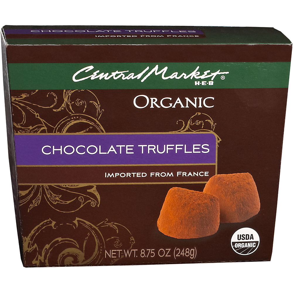 Calories in Central Market Organic Chocolate Truffles, 8.75 oz
