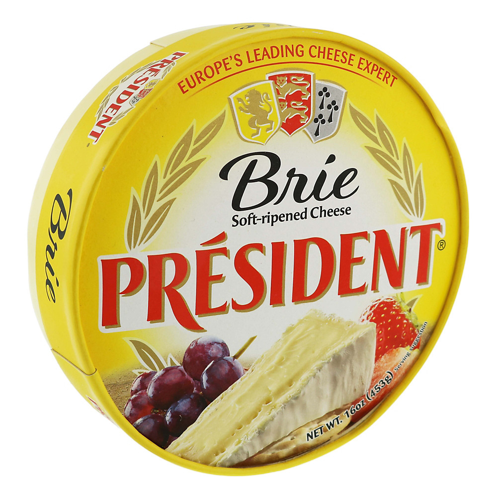 Calories in President Brie Wheel, 16 oz