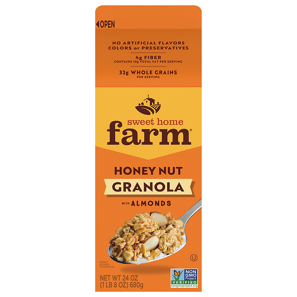 Calories in Sweet Home Farm Honey Nut with Almonds Granola, 24 oz