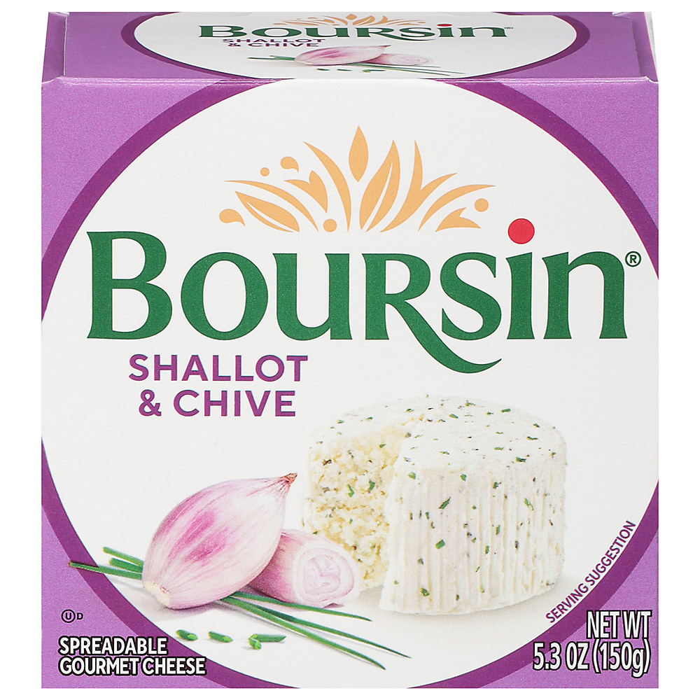 Calories in Boursin Shallot & Chive, Gournay Cheese, 5.2 oz