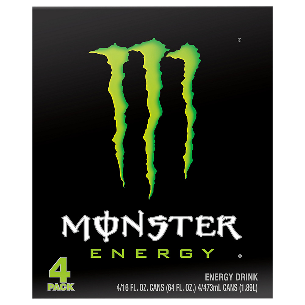 Calories in Monster Energy Green, Original, 16 oz. Cans, 4 pk