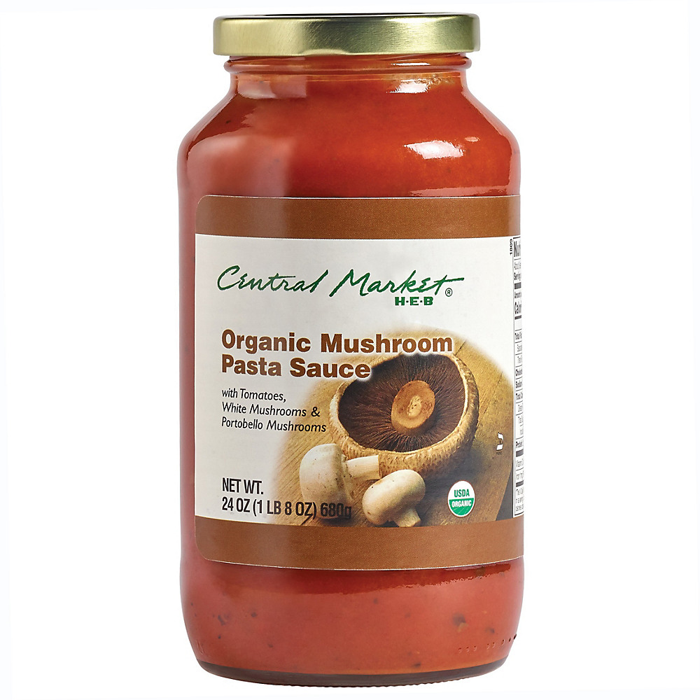 Calories in Central Market Organics Mushroom Pasta Sauce, 24 oz