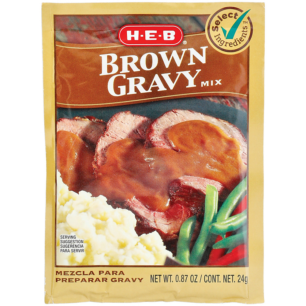 Calories in H-E-B Select Ingredients Brown Gravy Mix, .87 oz