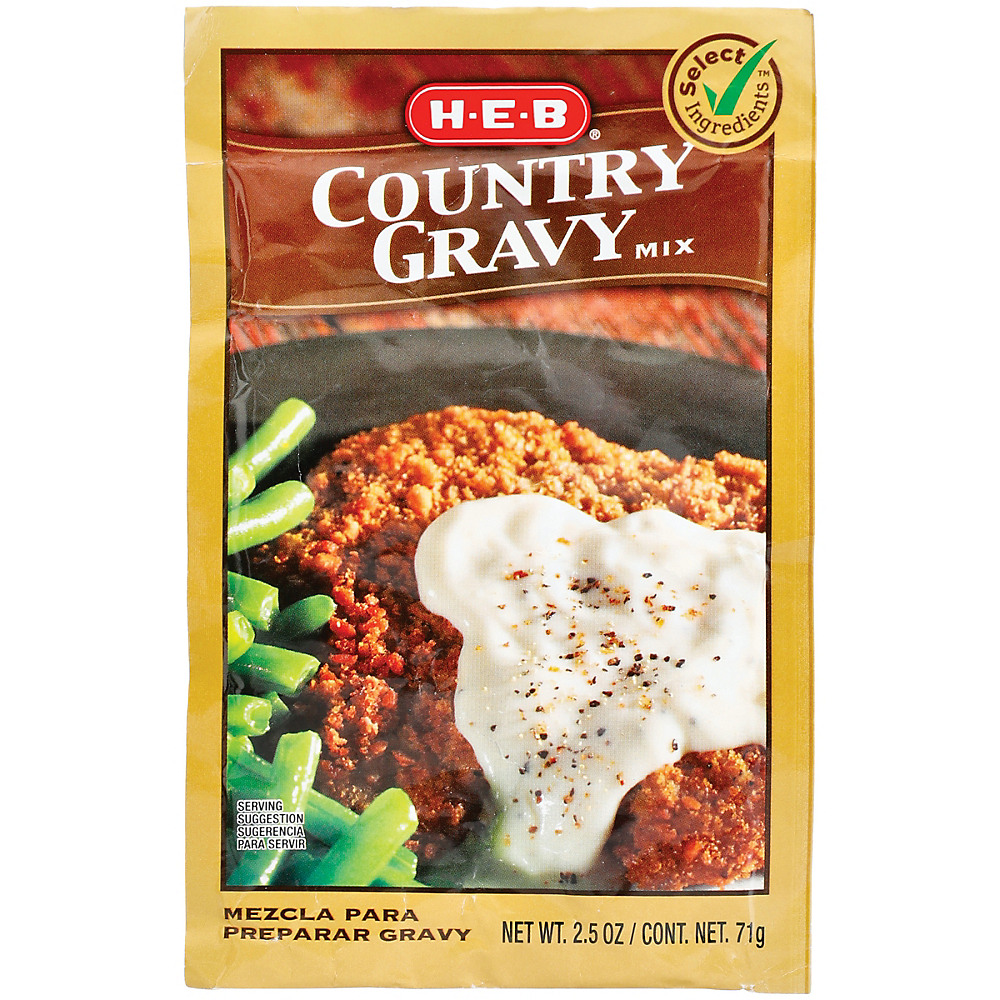Calories in H-E-B Select Ingredients Country Gravy Mix, 2.5 oz