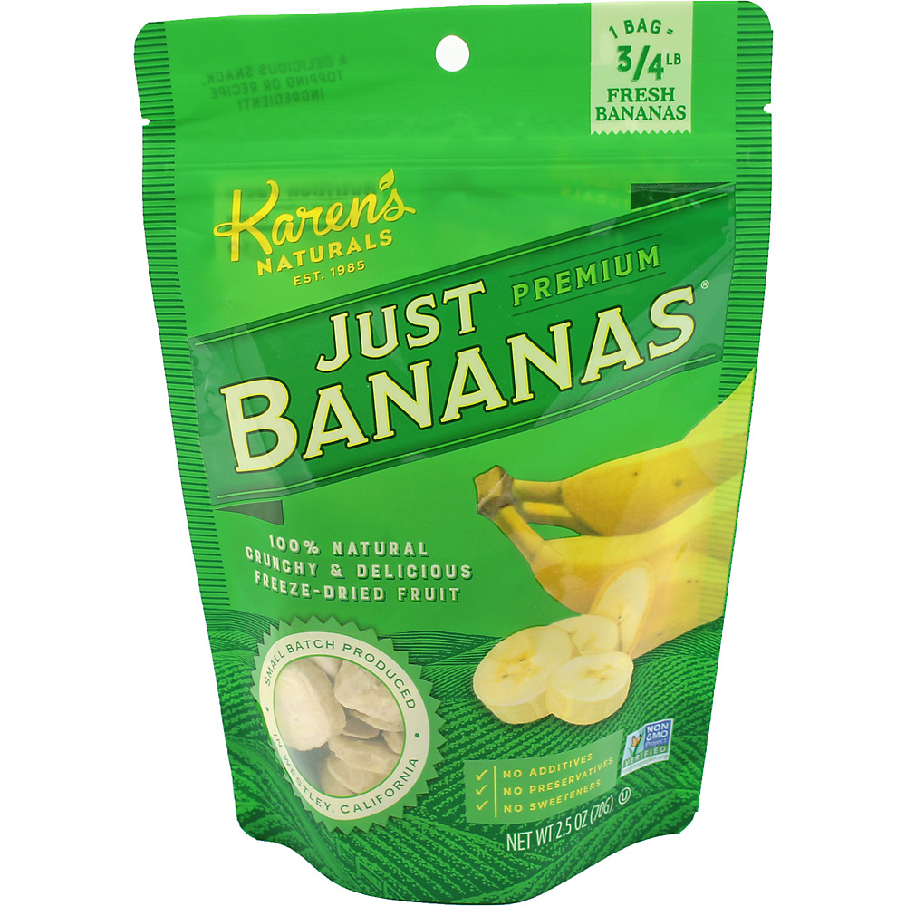 Calories in Karen's Naturals Just Bananas, 2.5 oz