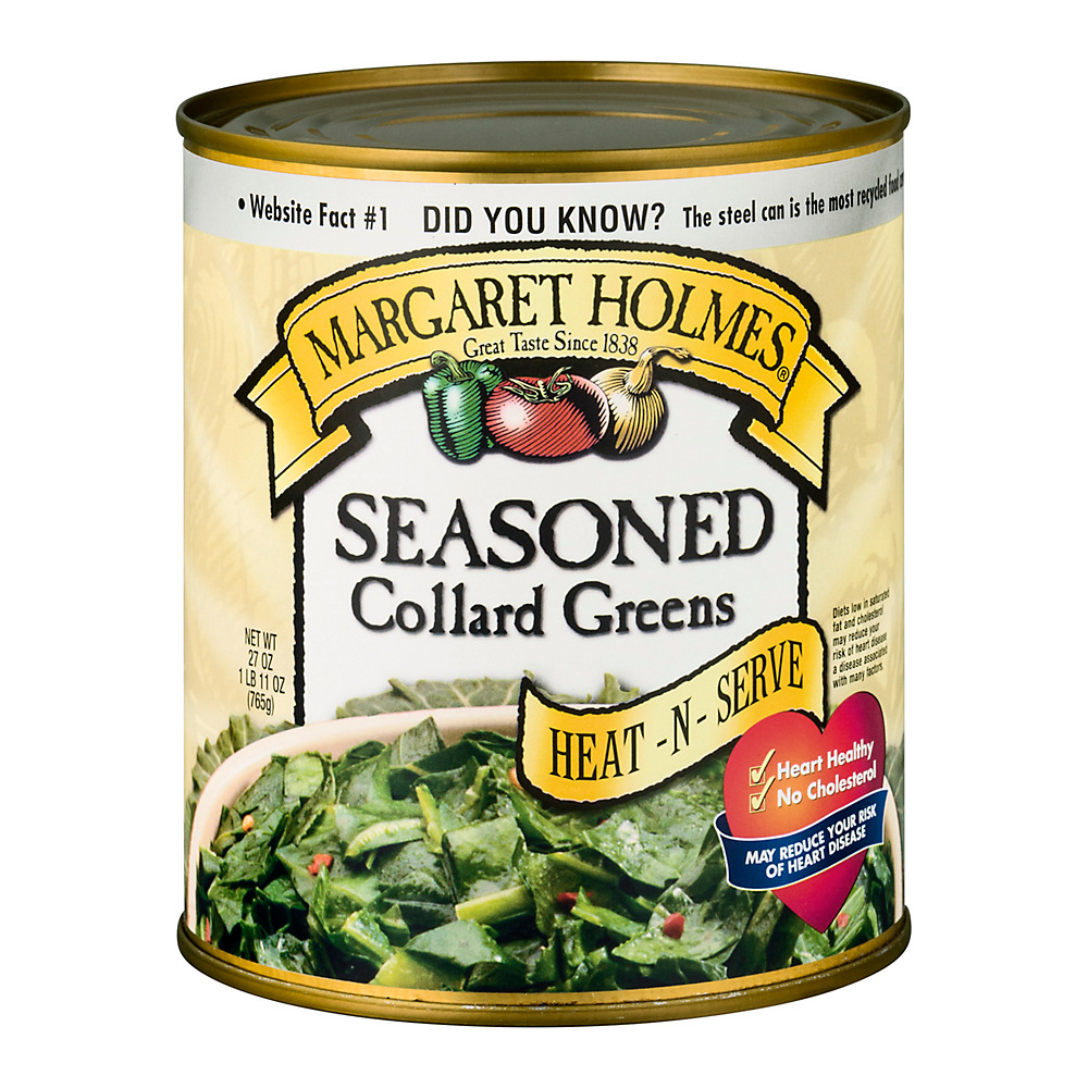 Calories in Margaret Holmes Seasoned Collard Greens, 27 oz