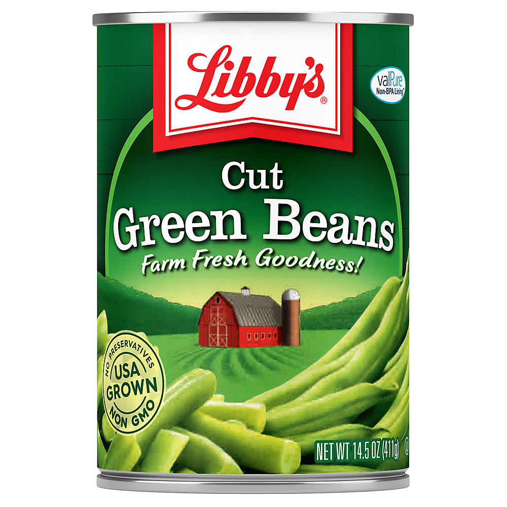 Calories in Libby's Cut Green Beans, 14.5 oz
