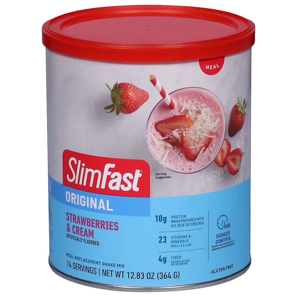 Calories in SlimFast 3-2-1 Plan Strawberry Supreme Shake Mix, 12.83 oz
