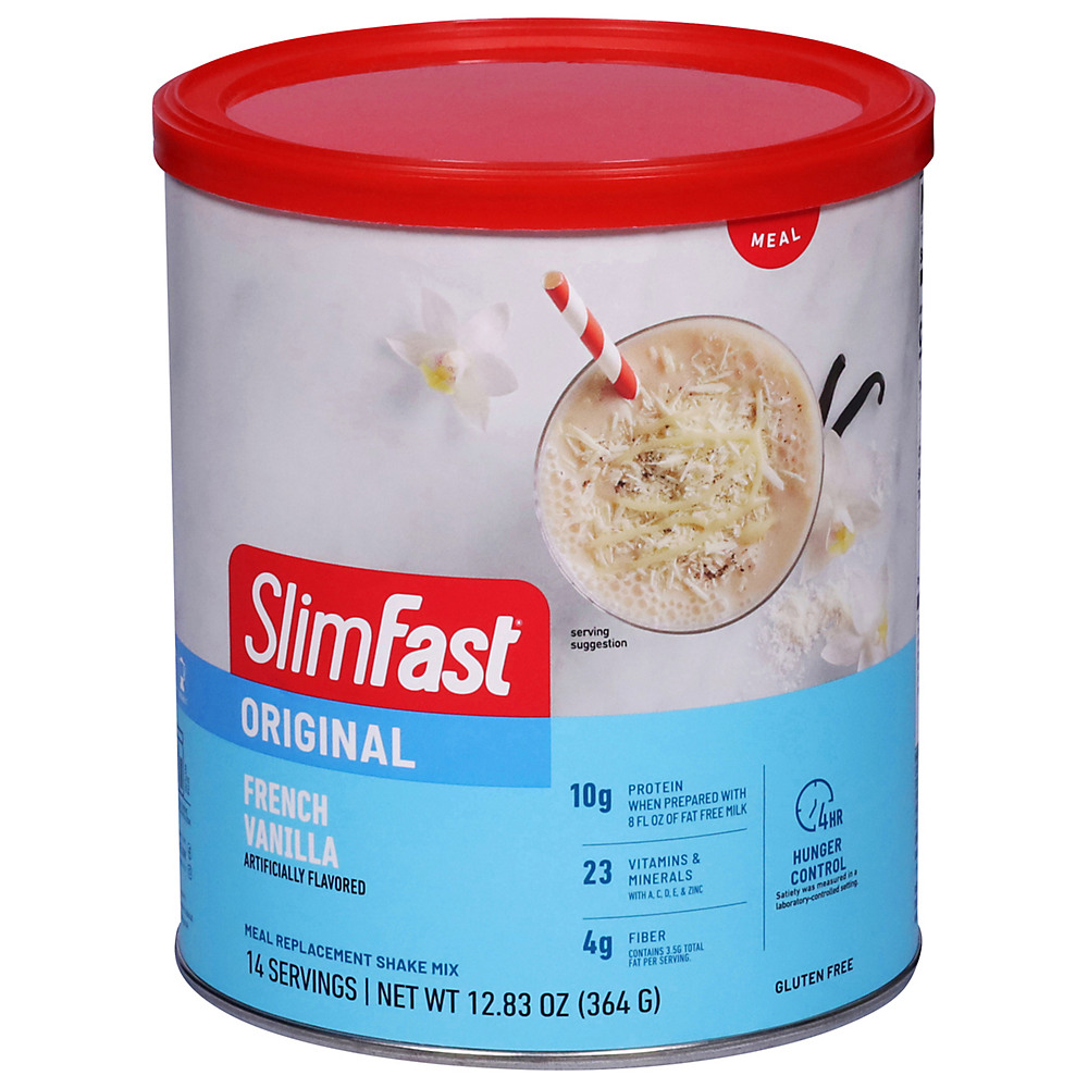 Calories in SlimFast French Vanilla Shake Mix, 12.83 oz
