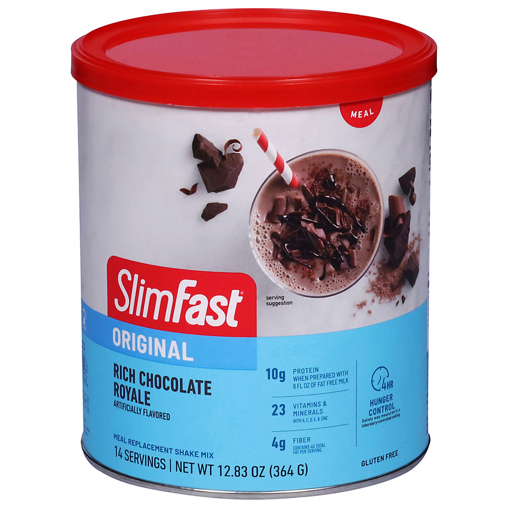 Calories in SlimFast Chocolate Royale Shake Mix, 12.83 oz