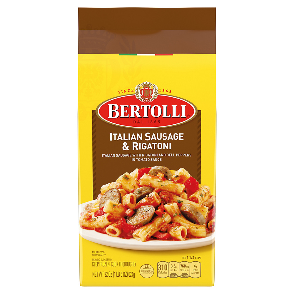 Calories in Bertolli Italian Sausage & Rigatoni, 22 oz