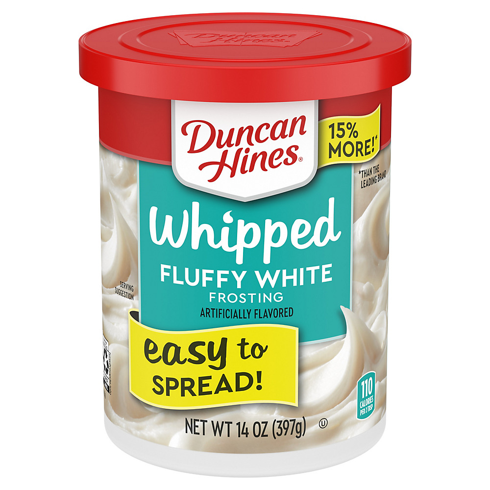 Calories in Duncan Hines Whipped Fluffy White Frosting, 14 oz