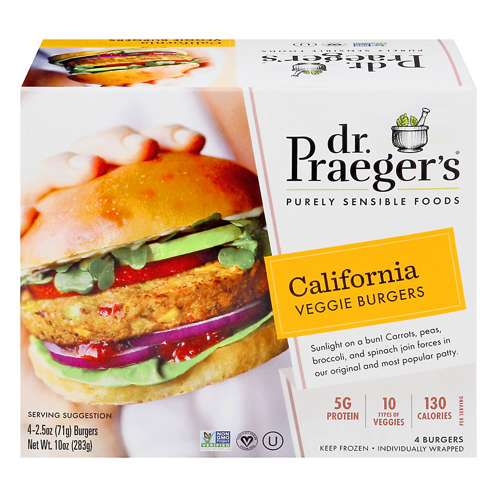 Calories in Dr. Praeger's California Veggie Burgers, 4 ct