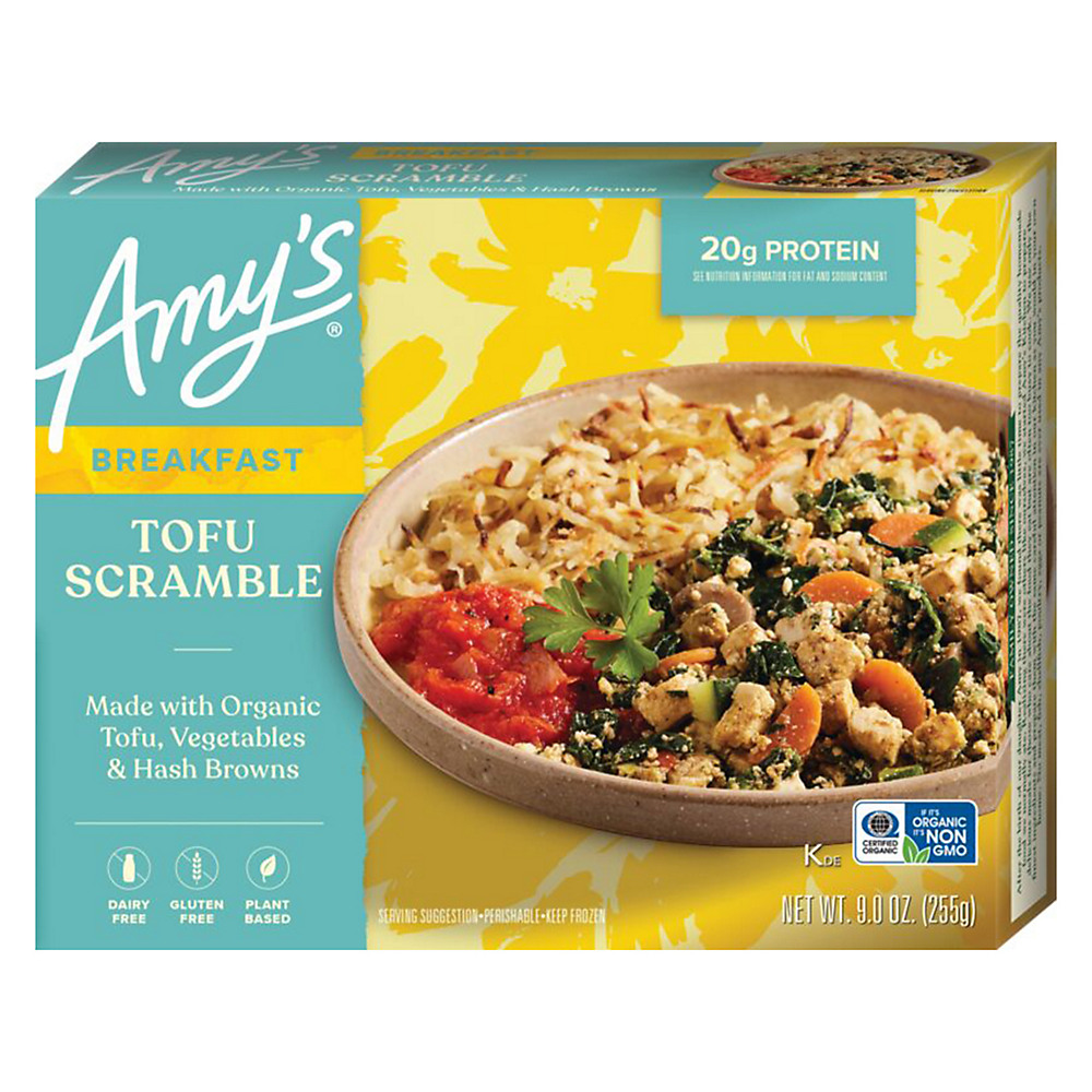 Calories in Amy's Tofu Scramble With Hash Browns & Veggies, 9 oz
