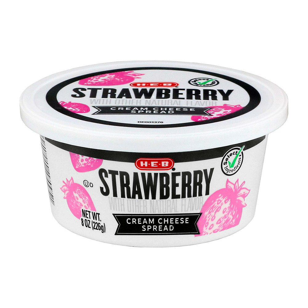 Calories in H-E-B Select Ingredients Strawberry Cream Cheese Spread, 8 oz