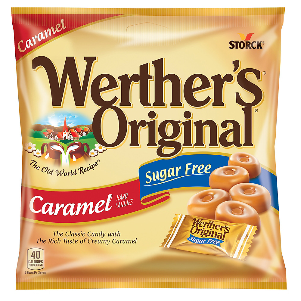 Calories in Werther's Original Hard Sugar Free Caramel Candy, 2.75 oz