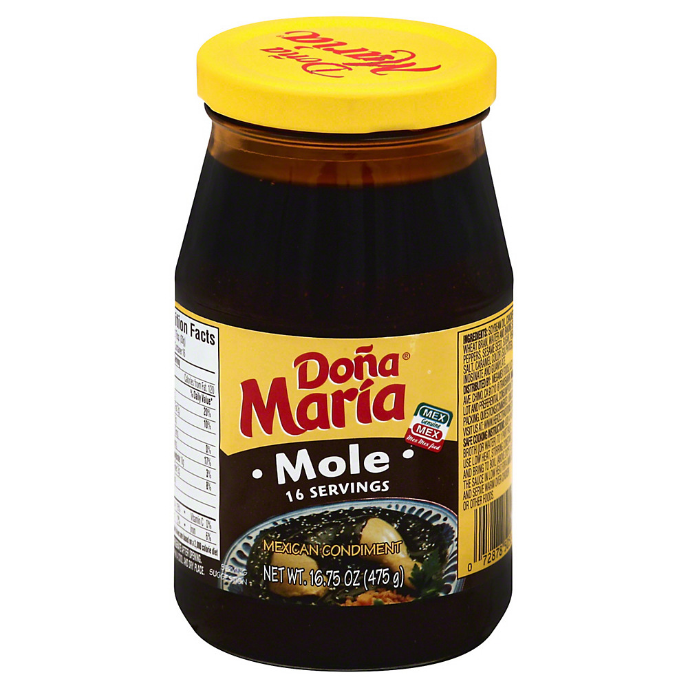 Calories in Dona Maria Mole Mexican Condiment, 16.75 oz