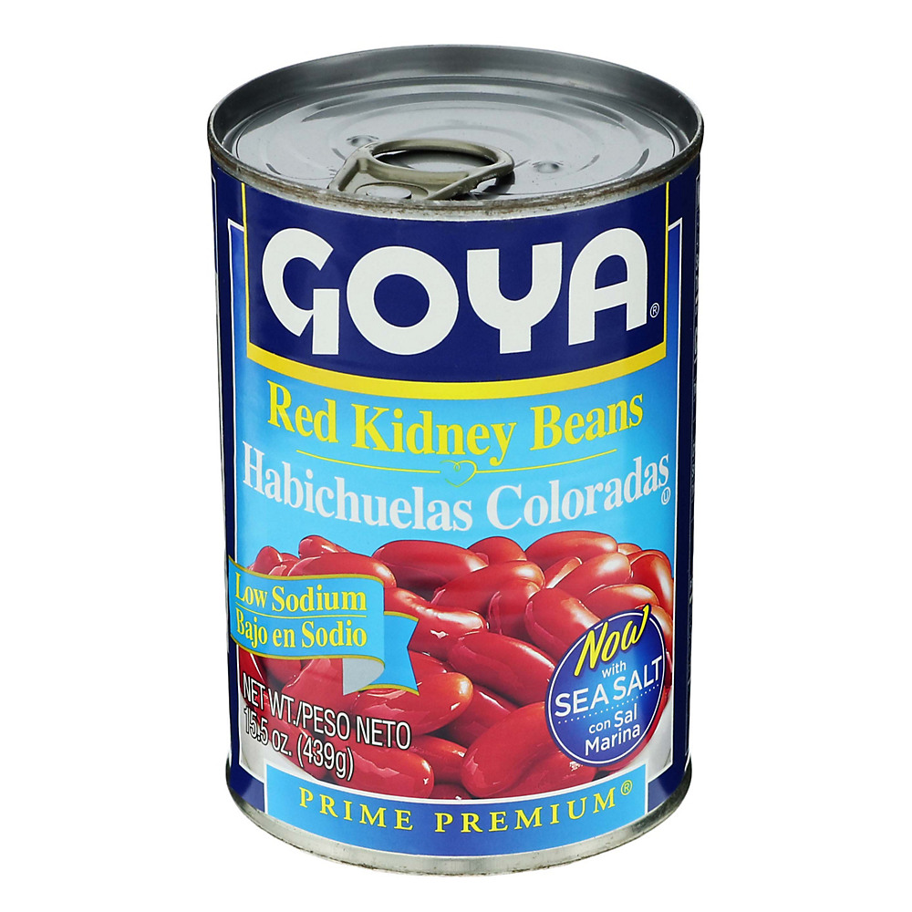 Calories in Goya Prime Premium Low Sodium Red Kidney Beans, 15.5 oz