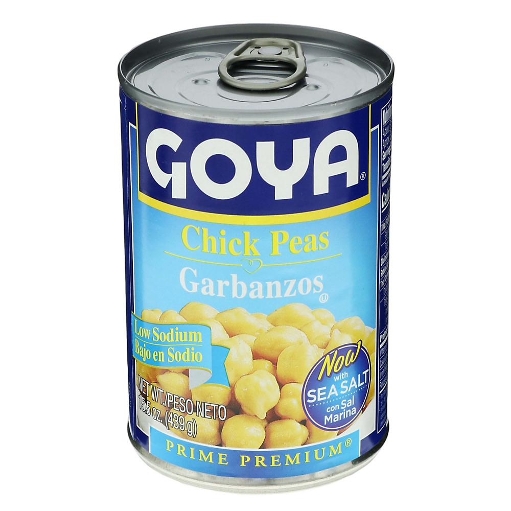 Calories in Goya Prime Premium Low Sodium Garbanzos Chick Peas, 15.5 oz