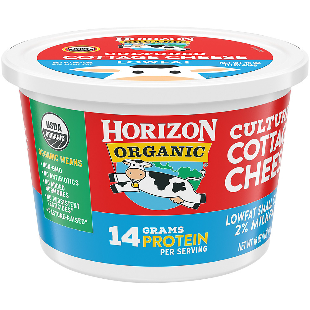 Calories in Horizon Organic Lowfat Cottage Cheese, 16 oz