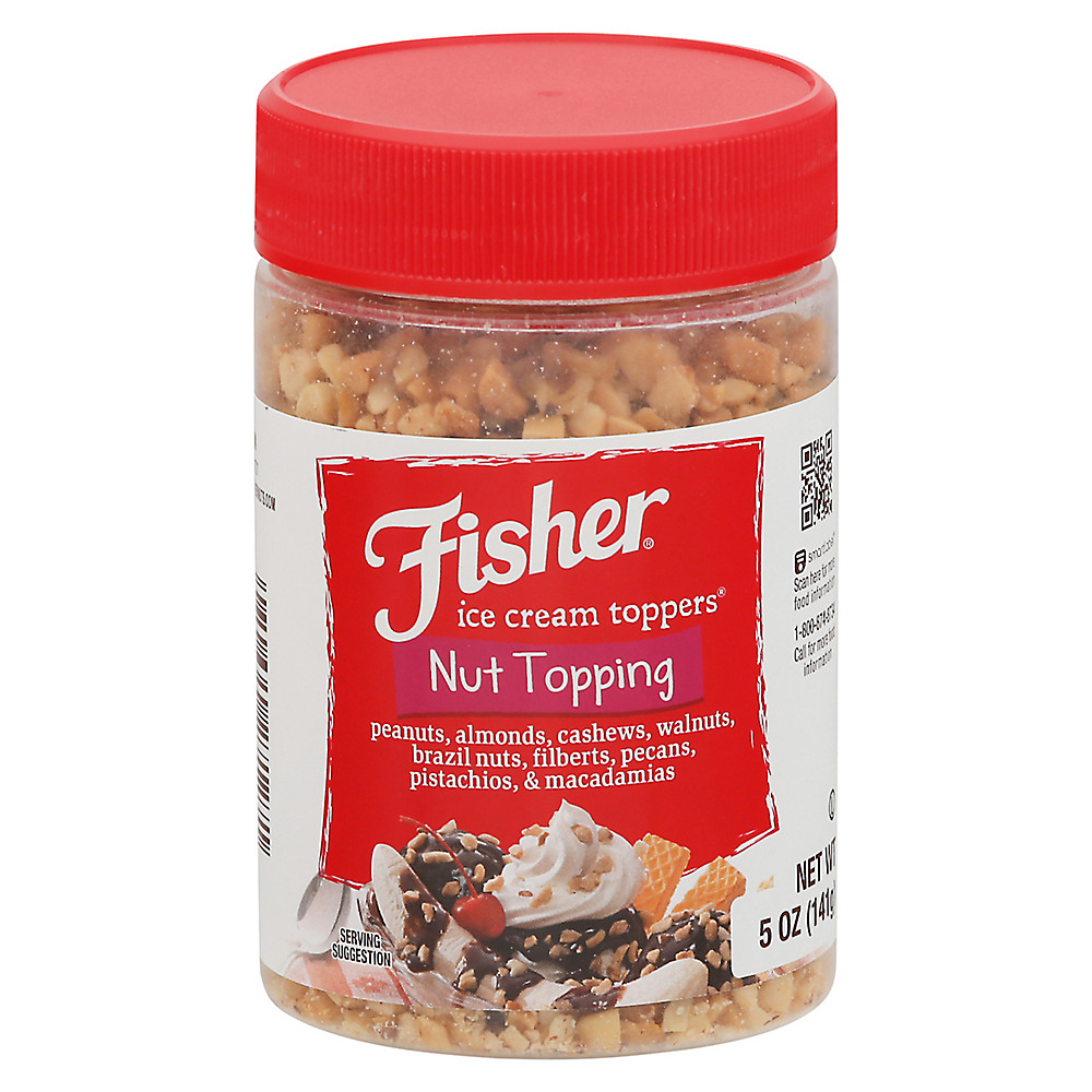 Calories in Fisher Mixed Nut Variety Nut Topping, 5 oz