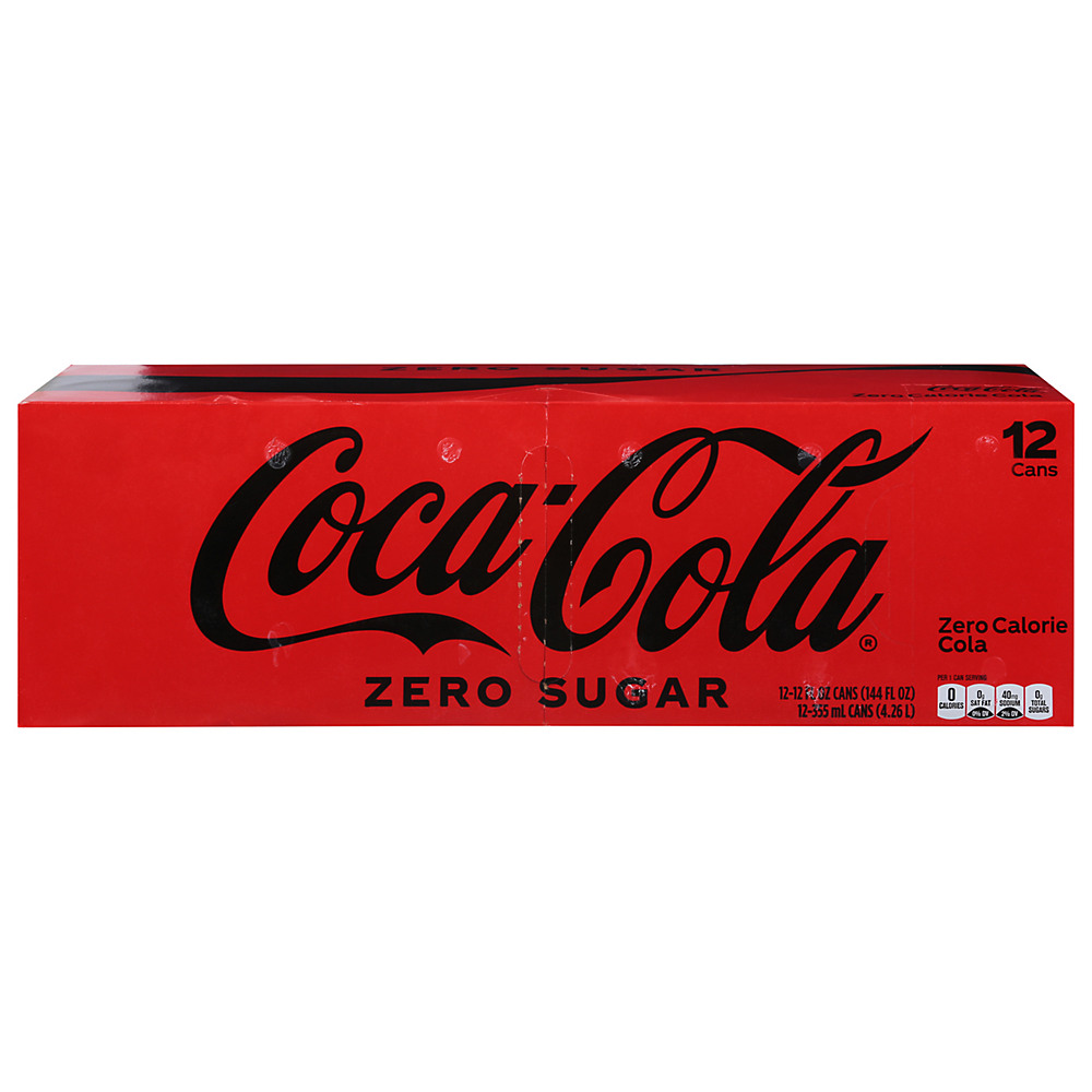 Calories in Coca-Cola Zero Sugar Coke 12 oz Cans, 12 pk