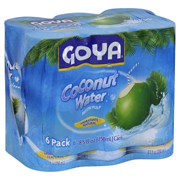 Goya Coconut Water 6 pk Cans, 8.5 oz