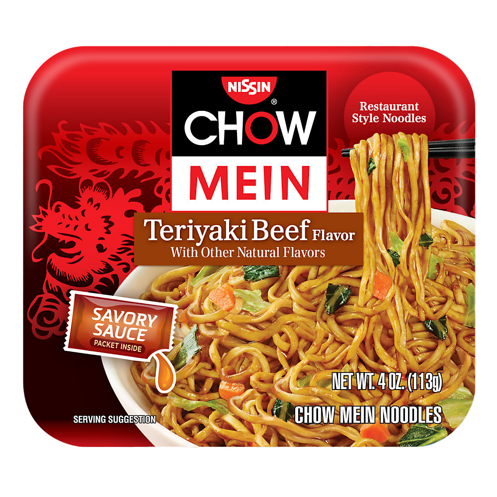 Calories in Nissin Chow Mein Teriyaki Beef Flavor Noodles, 4 oz