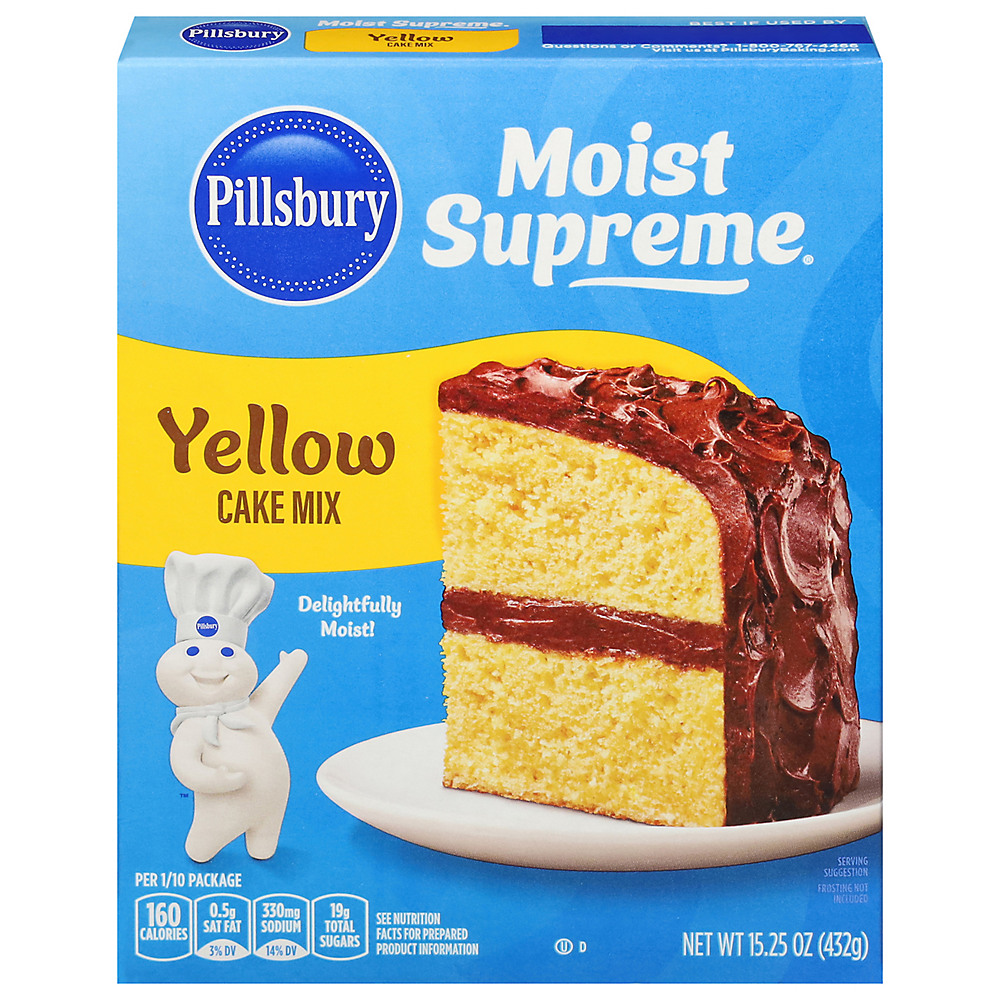 Calories in Pillsbury Moist Supreme Classic Yellow Premium Cake Mix, 15.25 oz