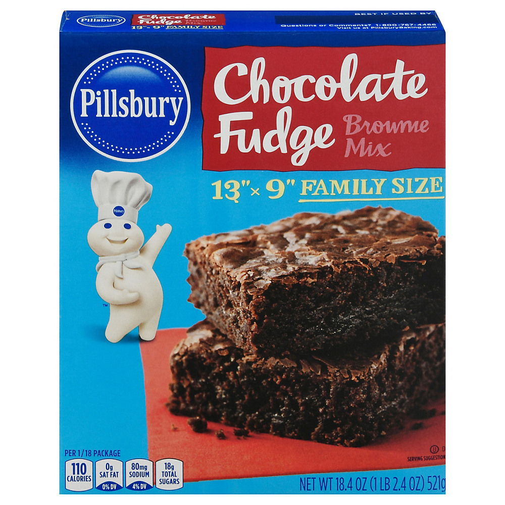 Calories in Pillsbury Chocolate Fudge Brownie Mix Family Size, 18.4 oz