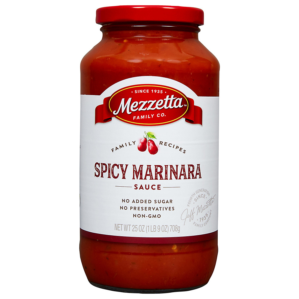 Calories in Mezzetta Napa Valley Homemade Spicy Marinara Sauce, 25 oz