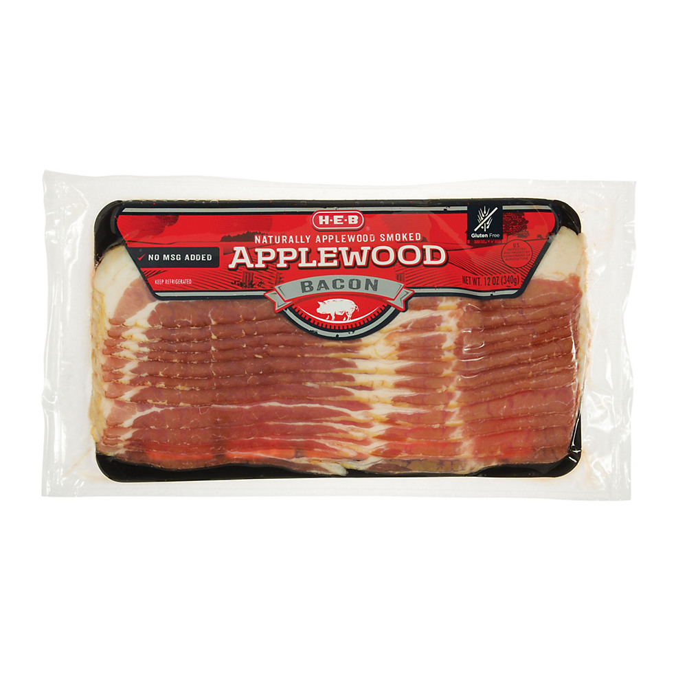 Calories in H-E-B Applewood Smoked Bacon, 12 oz