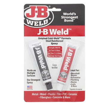 J-B Weld Twin Tube Original Cold Weld Two-Part Epoxy, 1 oz