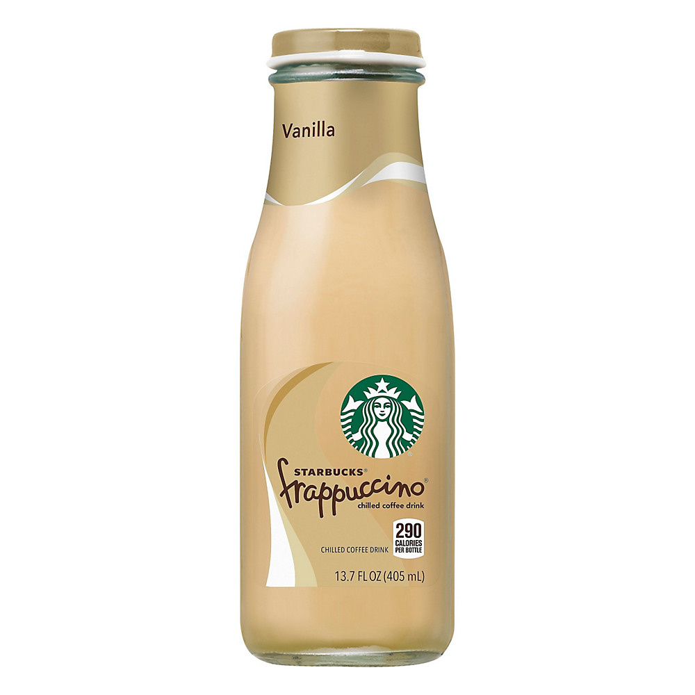 Calories in Starbucks Vanilla Frappuccino Chilled Coffee Drink, 13.7 oz