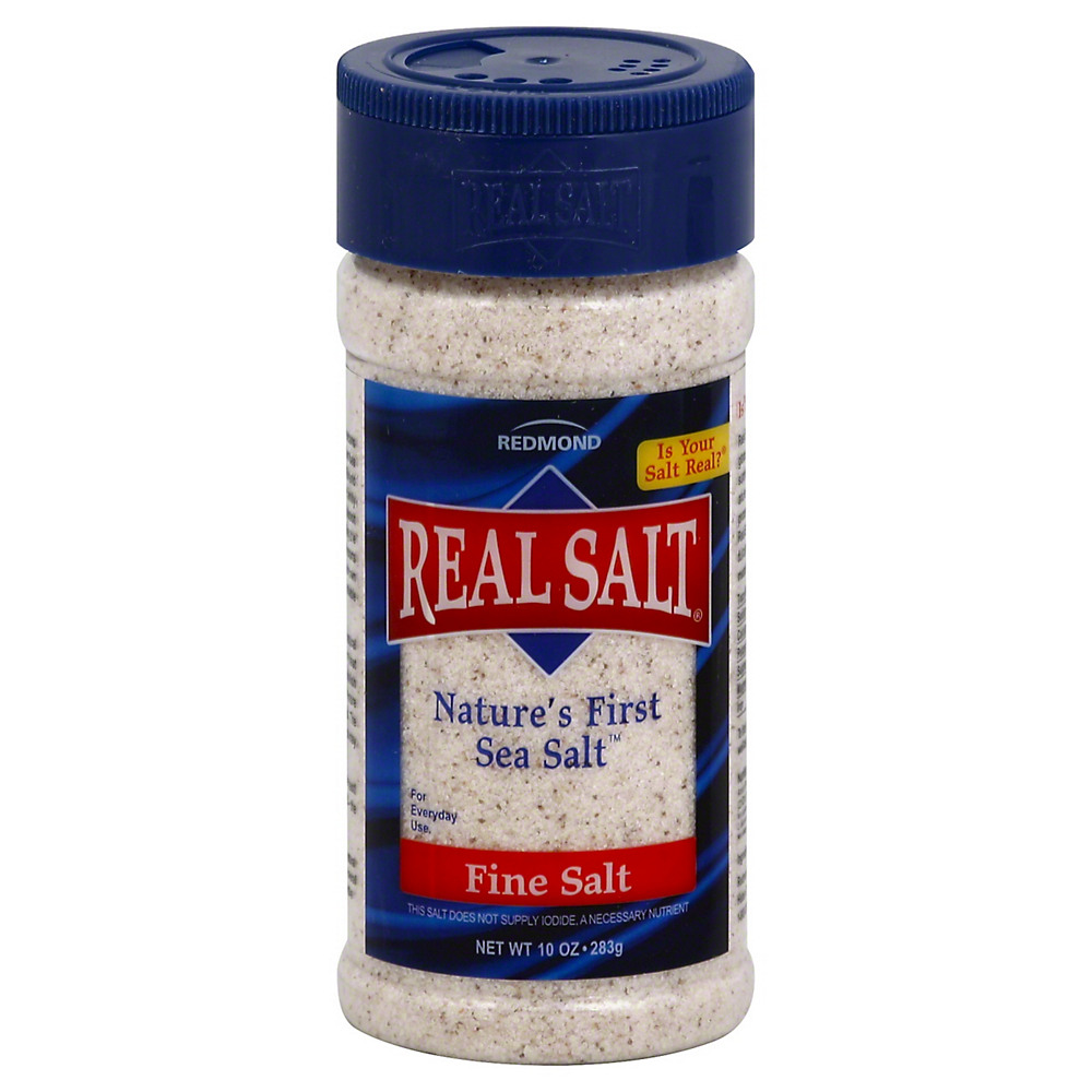 Calories in Real Salt Fine Sea Salt, 10 oz