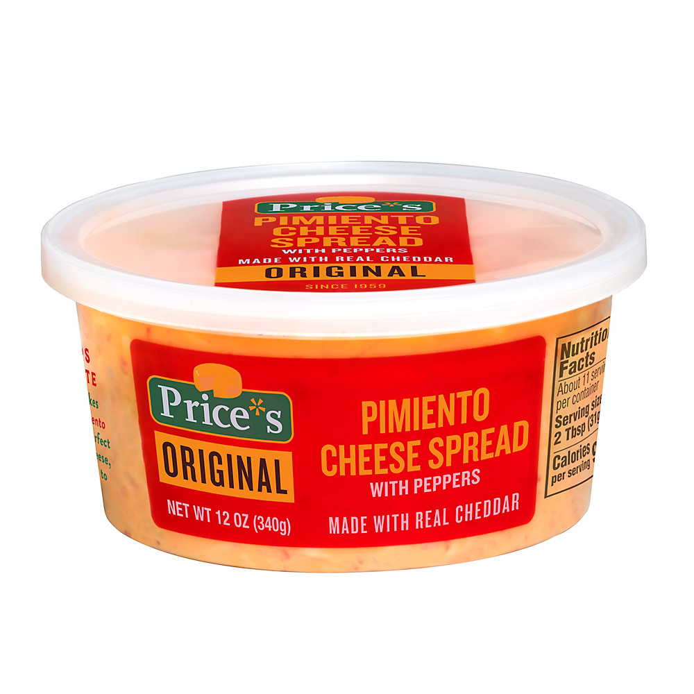 Calories in Price's Pimiento Cheese Spread, Original, 12 oz