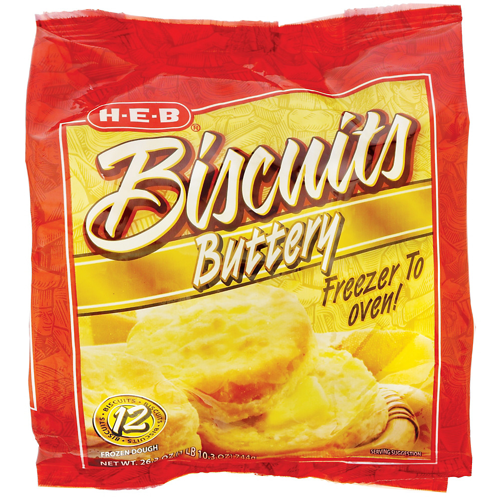 Calories in H-E-B Buttery Biscuits, 12 ct